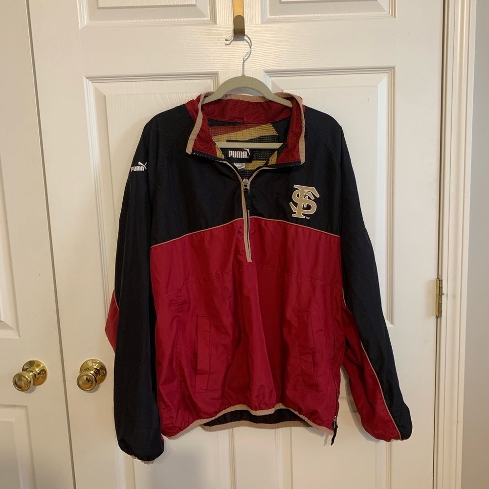 Florida State Puma Quarter Zip Windbreaker